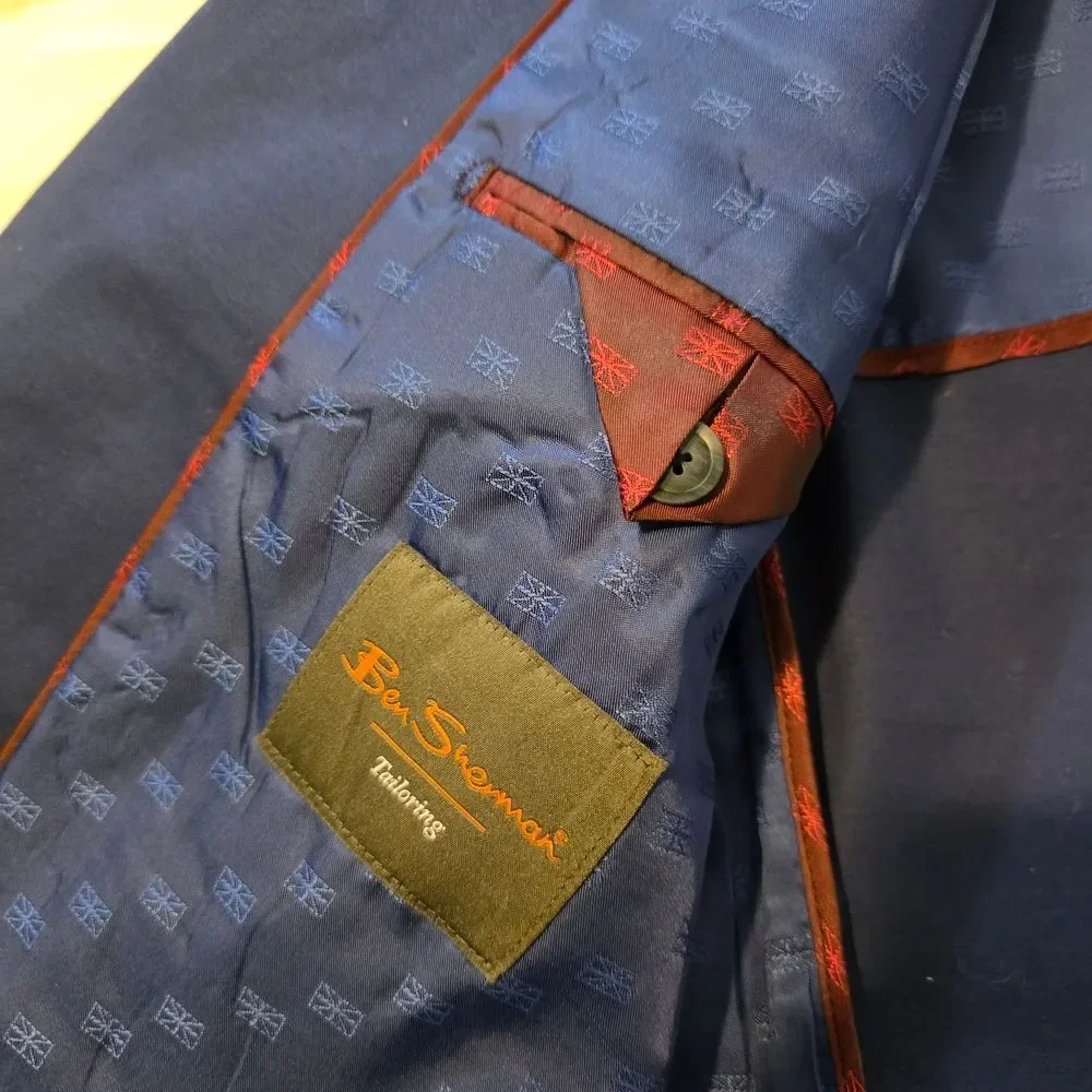 Ben Sherman Suit Mens 40R Pants 34/30